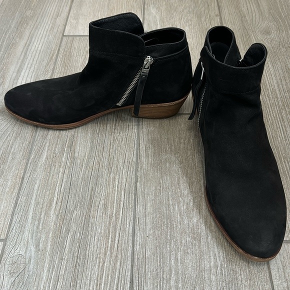 Sam Edelman Packer Black Suede Boots Booties Size 10 - Picture 14 of 14